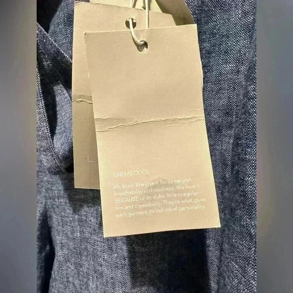 Boden High Waist Shorts in Chambray Blue - Picture 3 of 8